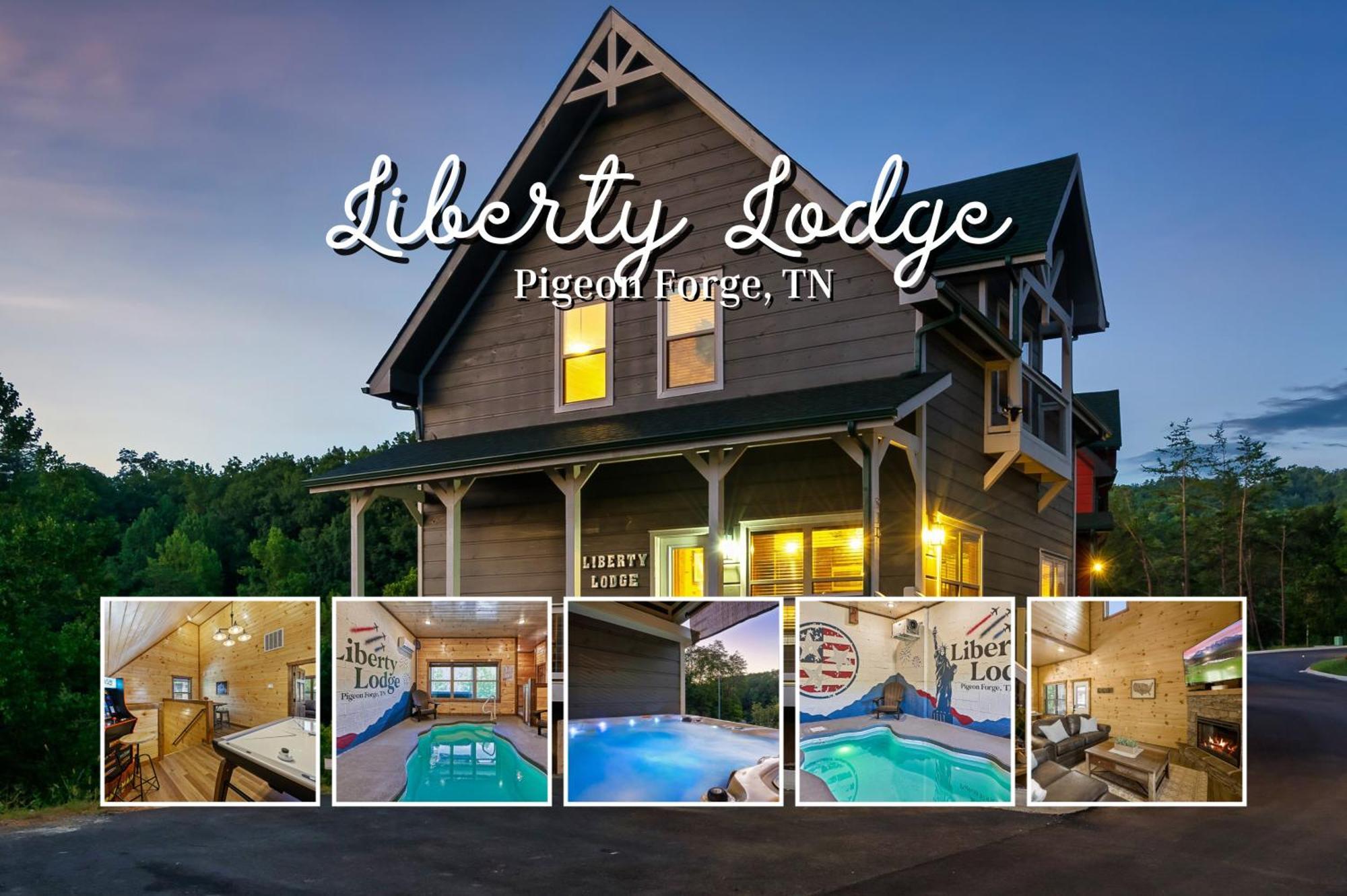 Liberty Lodge - Family Getaway With Pool, Hot Tub, Arcade & Dogs بيدجن فورج المظهر الخارجي الصورة