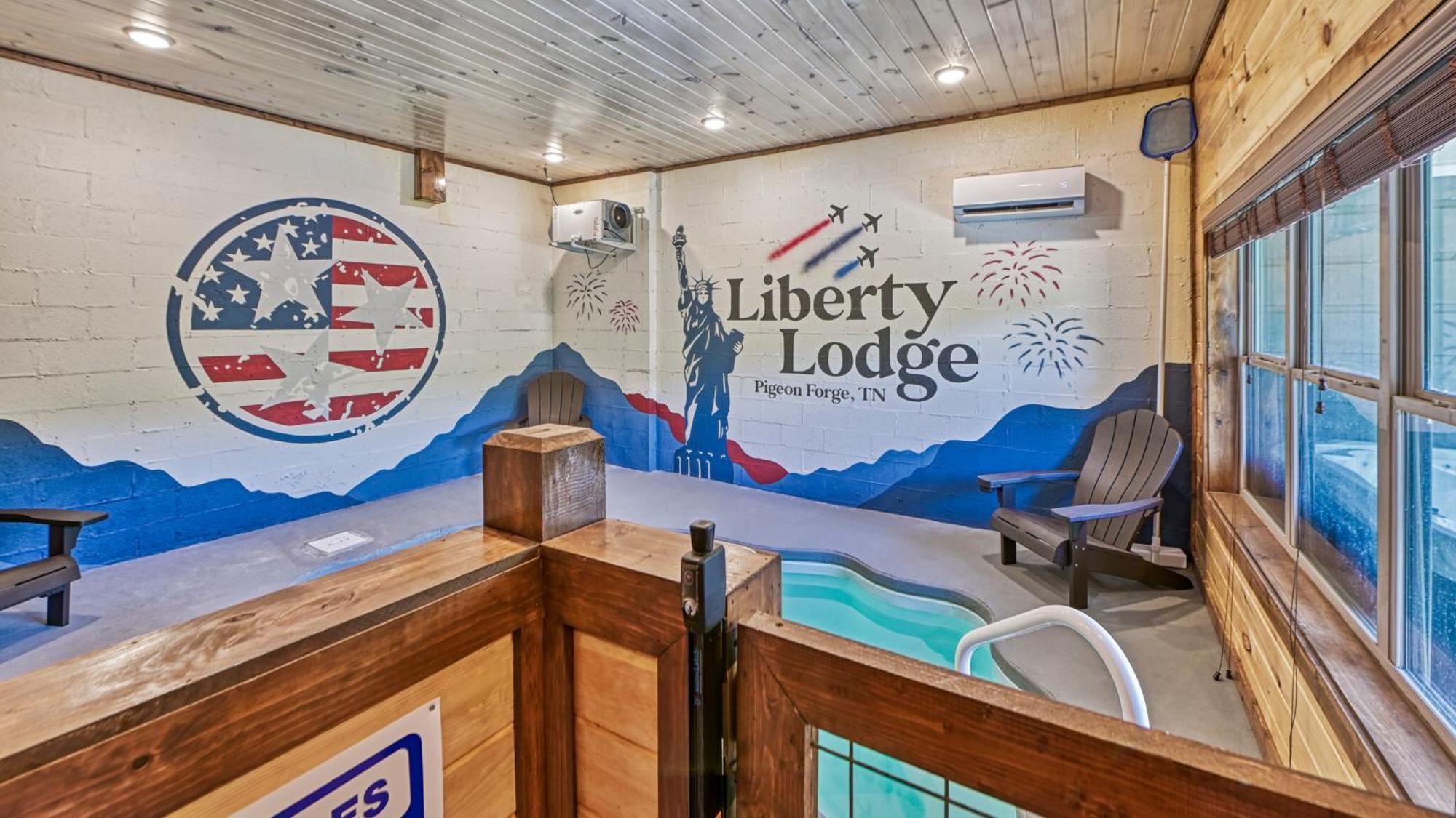 Liberty Lodge - Family Getaway With Pool, Hot Tub, Arcade & Dogs بيدجن فورج المظهر الخارجي الصورة